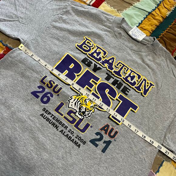 2008 Beaten by the Best LSU Win Over Auburn Grey Shirt Large - Picture 6 of 6